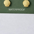 Shell Stud Earrings — Tarnish Resistant Gold — view 1