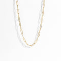 Paperclip Chain Necklace — 18k Gold-Plated Stainless Steel