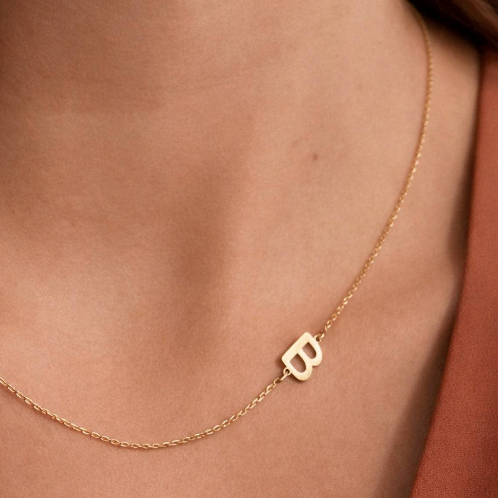 Initial Pendant Necklace — 18k Gold-Plated, A–Z