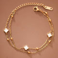 Clover Charm Bracelet — 18k Gold-Plated Stainless Steel
